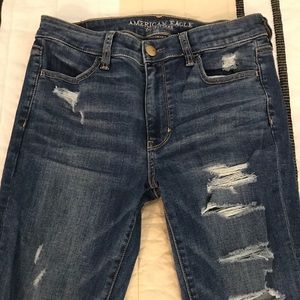 American Eagle Distressed Supper Stretch X Jeans